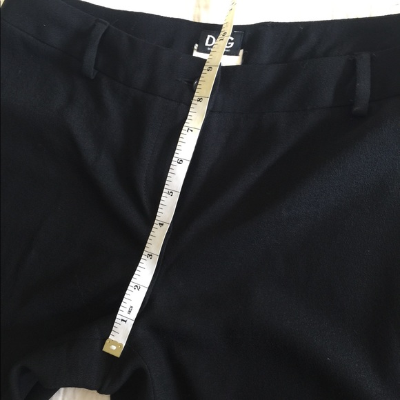 Dolce & Gabbana D&G black wool pants w/ankle slit